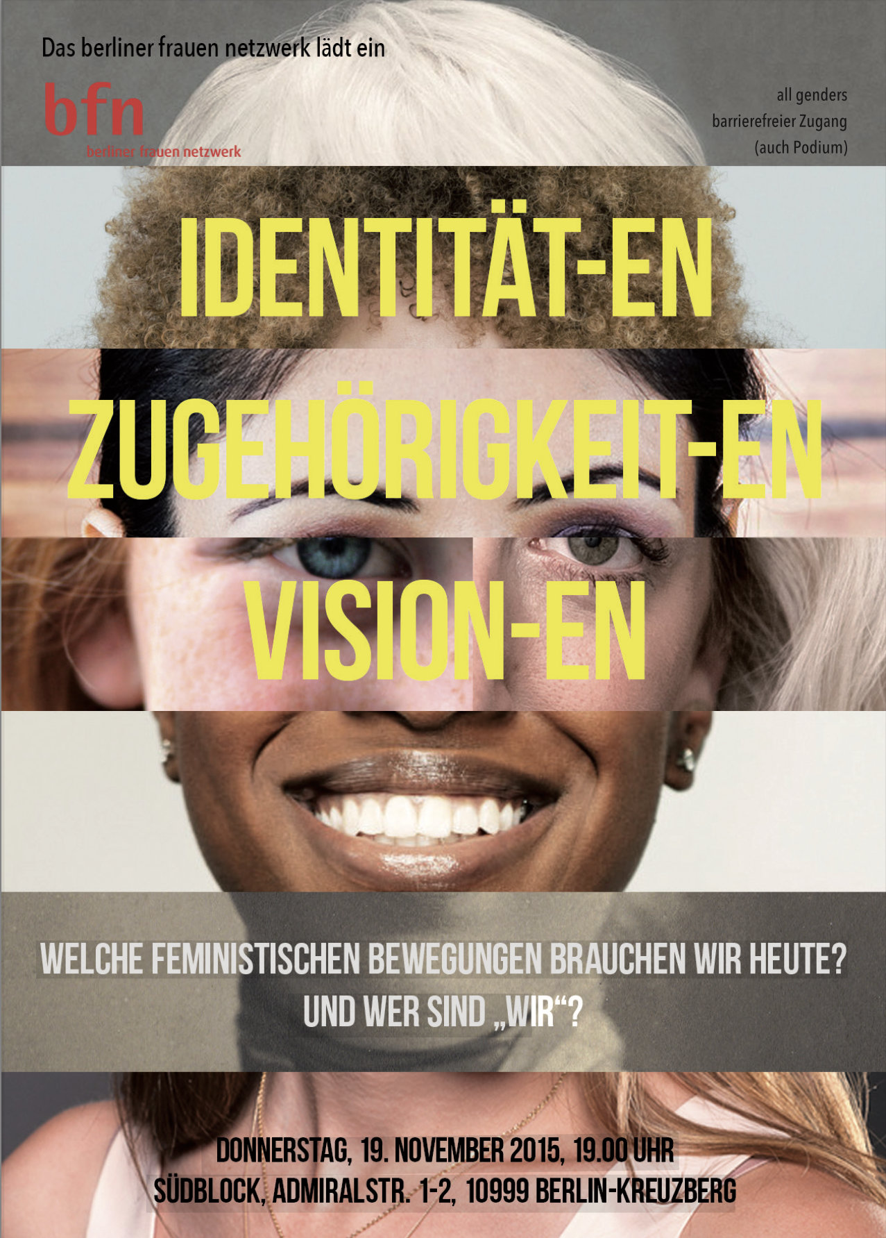 Diskussionsveranstaltung "Identität-en, Zugehörigkeit-en, Vision-en" anlässlich 150 Jahre Deutscher Frauenverein 2015